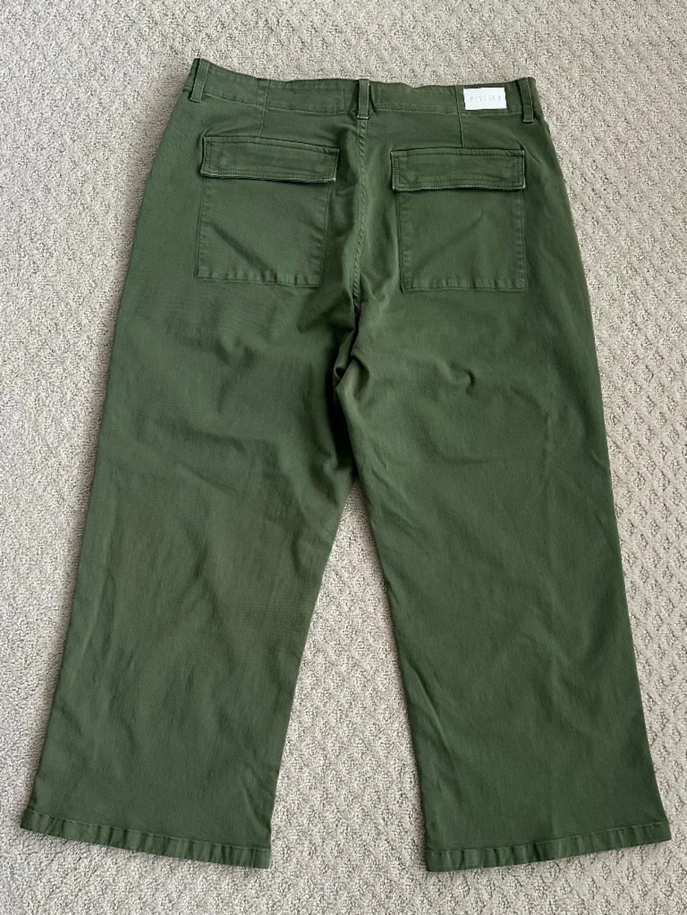 PISTOLA Sophia Wide Leg High-Rise Utility Pant Basil 33/US 16 Stretch Casual NWT - Picture 9 of 16